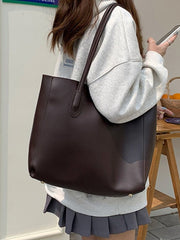 27 Faux Leather Tote Bag