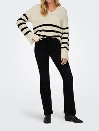 ONLY Meredith V-Neck Collared Sweater