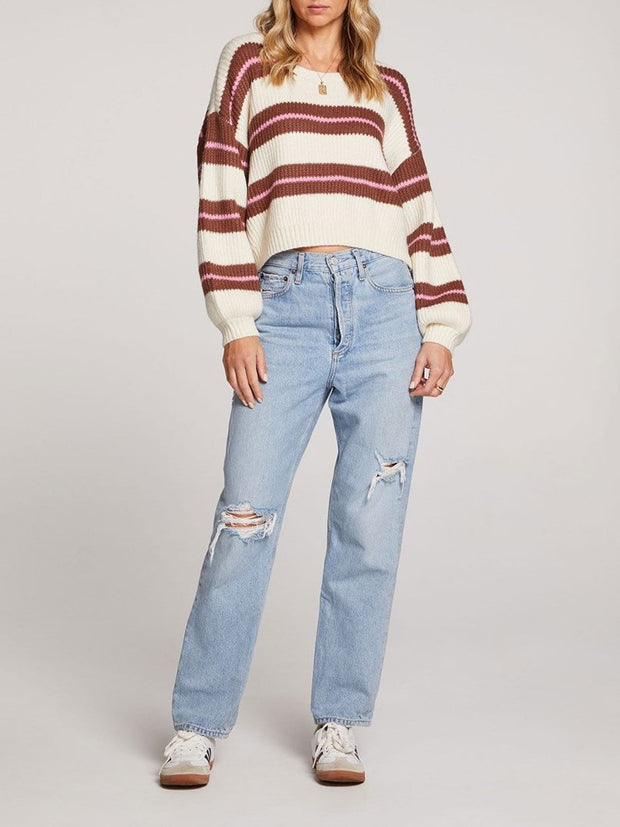 SALTWATER LUXE Mimi Striped Sweater