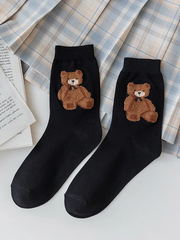 27 Teddy Bear Crew Socks