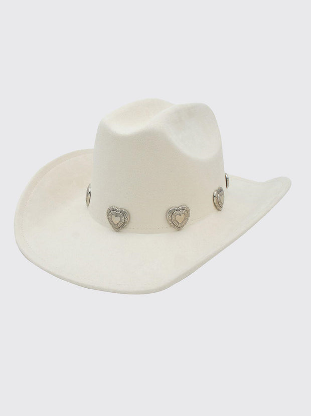 27 Heart Studded Cowboy Hat