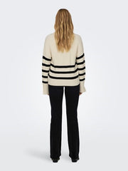 ONLY Meredith V-Neck Collared Sweater