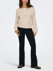 ONLY Luna Off Shoulder Knit Pullover