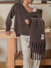 KUWALLA Brea V-Neck Sweater
