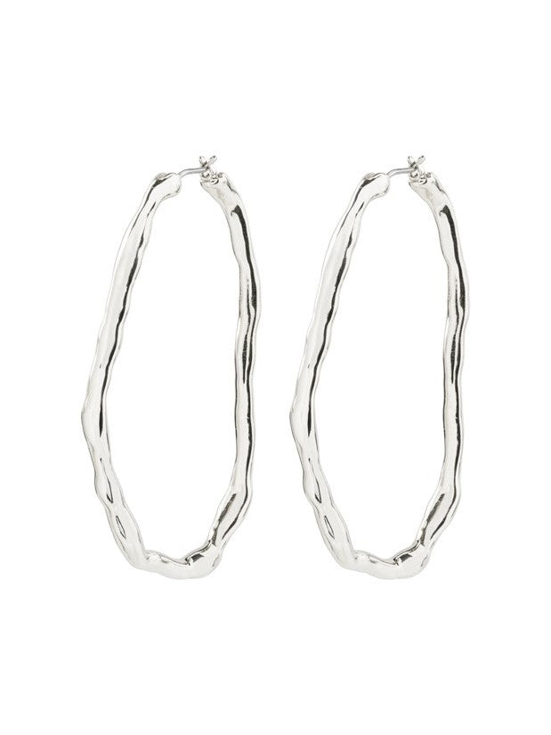 PILGRIM Light Wavy Large Hoop Earrings