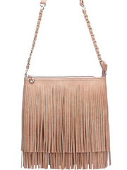 27 Double Layered Fringe Crossbody Bag