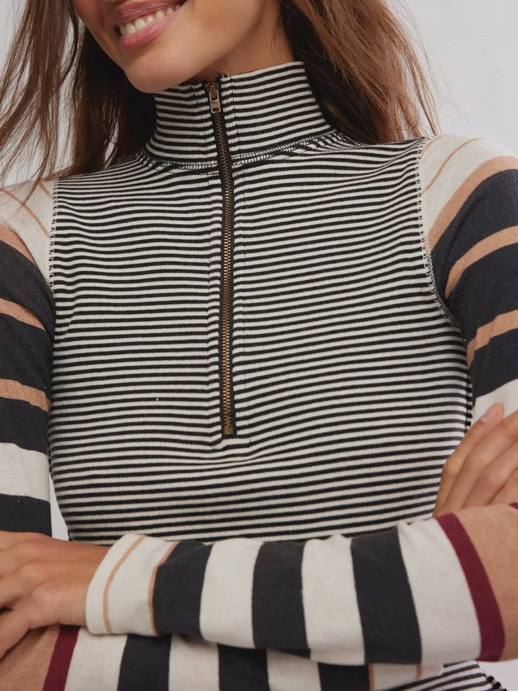 FREE PEOPLE Avery Zip Up Top