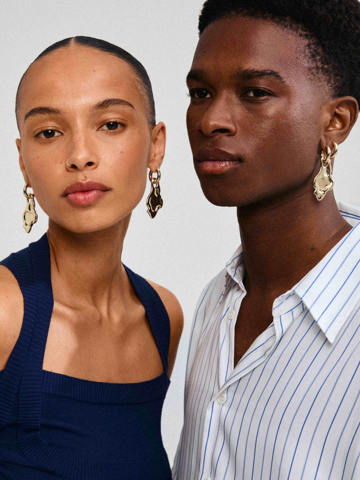 PILGRIM Starlight Organic Pendant Earrings