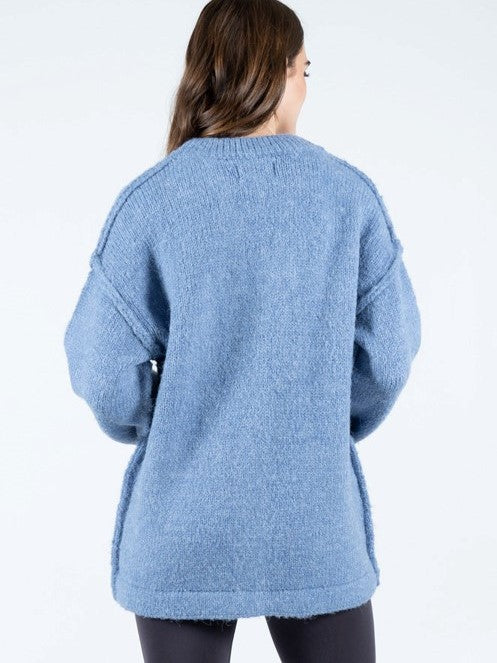 C'EST MOI Oversized Button Front Cardigan