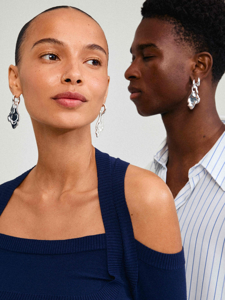 PILGRIM Starlight Organic Pendant Earrings