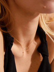 PILGRIM Daisy Cross Pendant Necklace