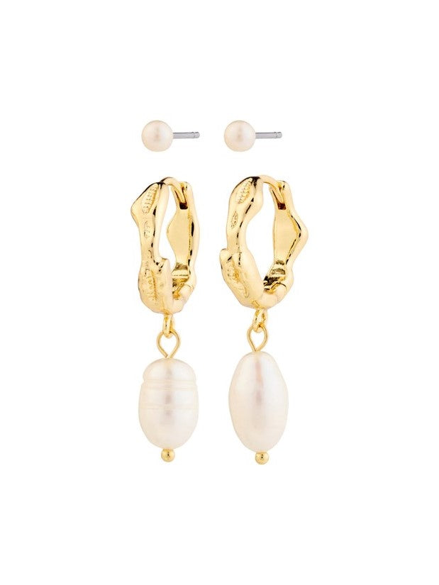 PILGRIM  Jonne 2-in-1 Pearl Earring Set