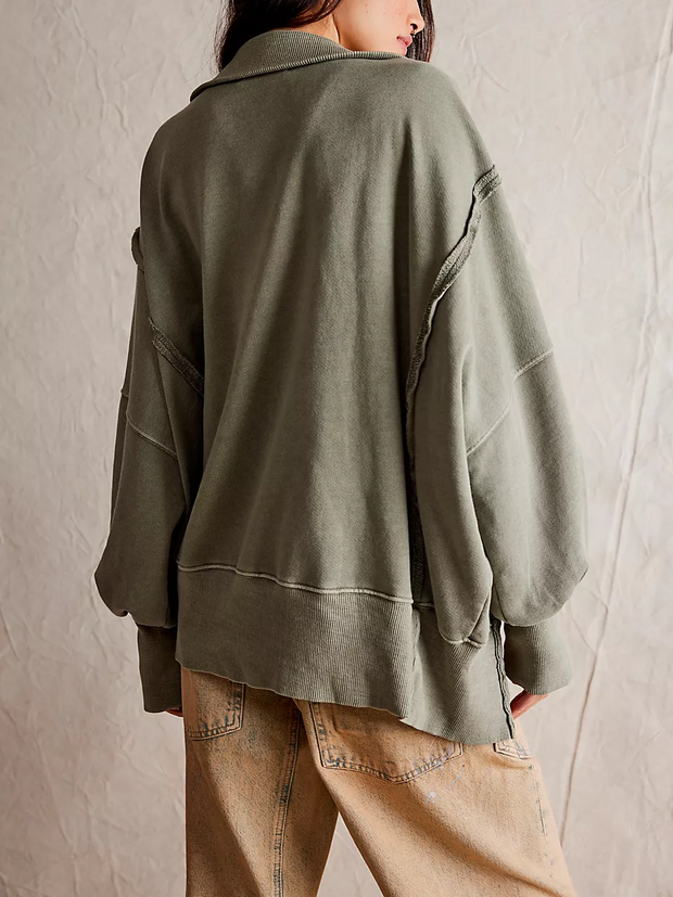 FREE PEOPLE Camden Henley Sweatshirt