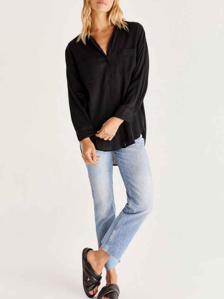 Z SUPPLY Lalo Gauze Button Up Top