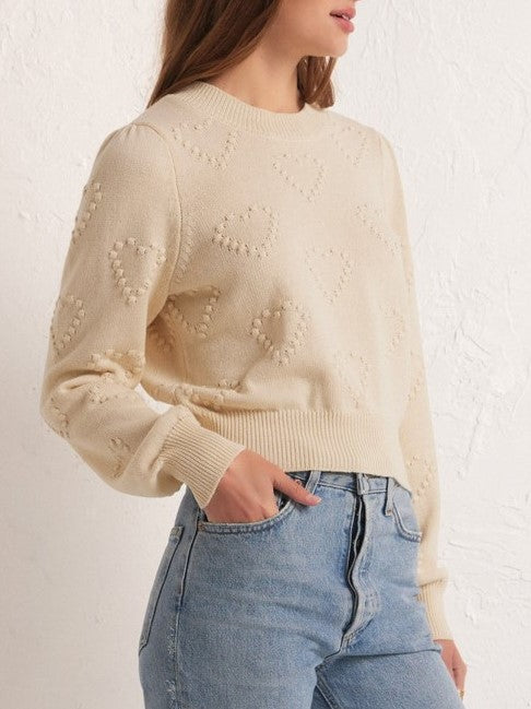 Z SUPPLY Heart Knit Sweater