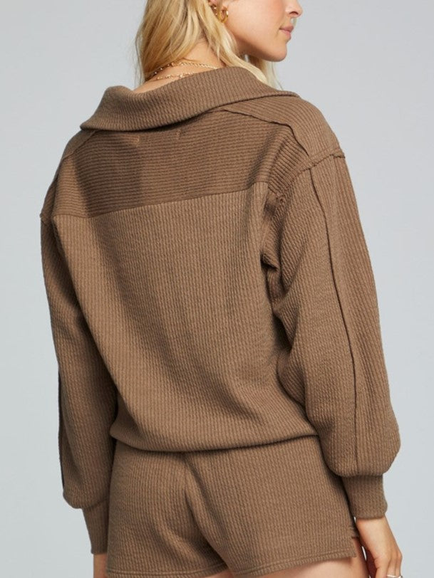 SALTWATER LUXE Lisa Half Zip Pullover
