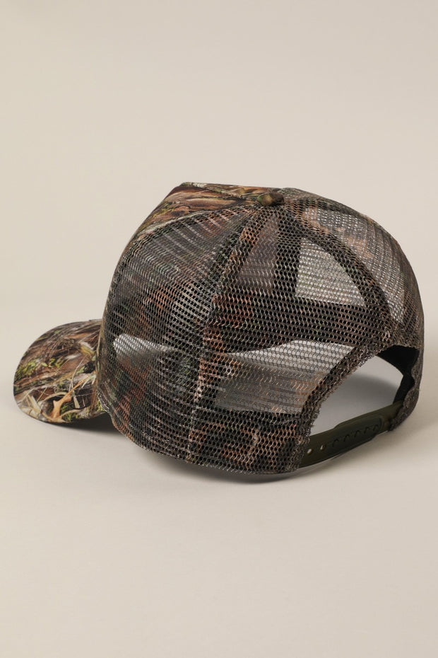 27 Cowboys Club Camo Trucker Hat