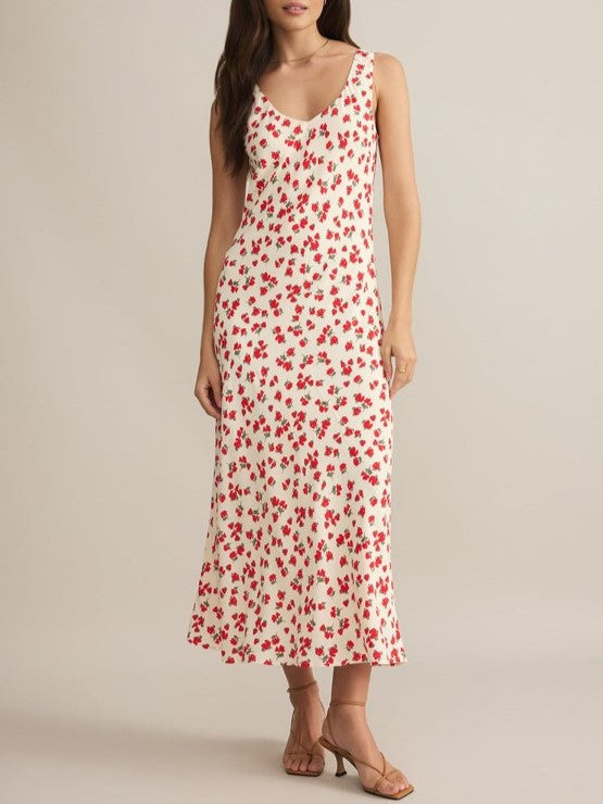 Z SUPPLY Hana La Rosa V-Neck Floral Maxi Dress