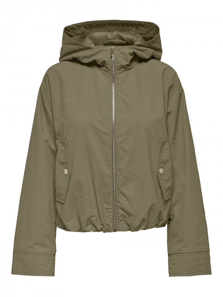 ONLY Bea Hooded Zip-Up Nylon Jacket