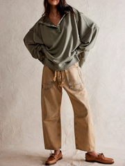 FREE PEOPLE Camden Henley Sweatshirt