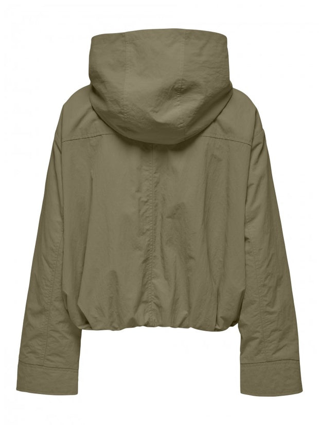 ONLY Bea Hooded Zip-Up Nylon Jacket