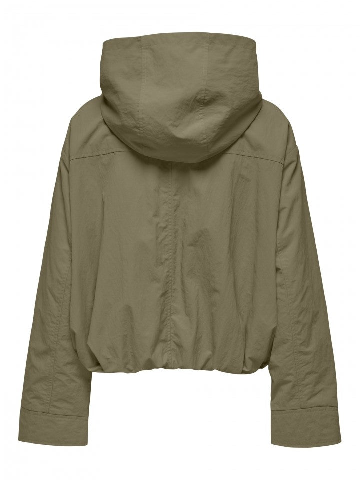 ONLY Bea Hooded Zip-Up Nylon Jacket