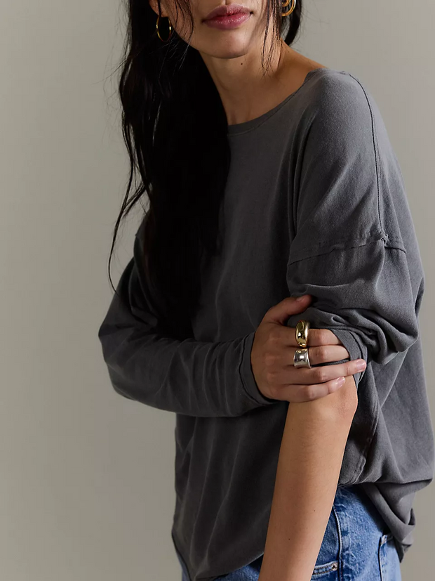 FREE PEOPLE Nina Long Sleeve Tee