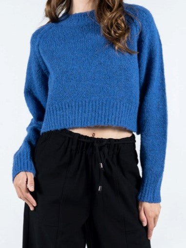 C'EST MOI Crop Knit Crewneck Sweater