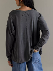 FREE PEOPLE Nina Long Sleeve Tee