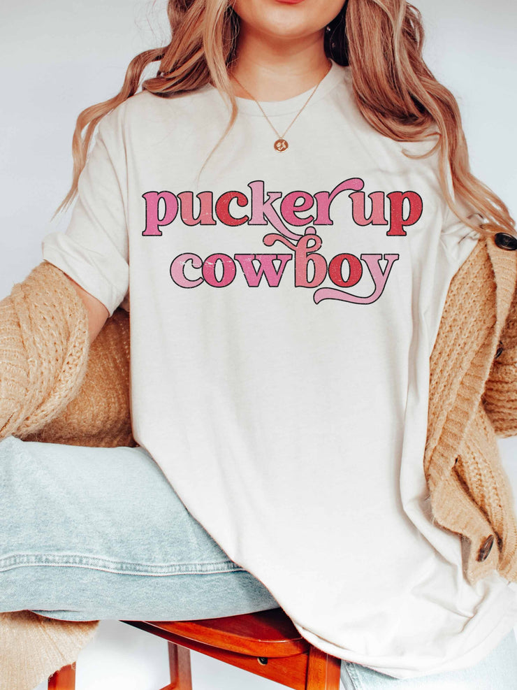27 Pucker Up Cowboy Graphic Tee