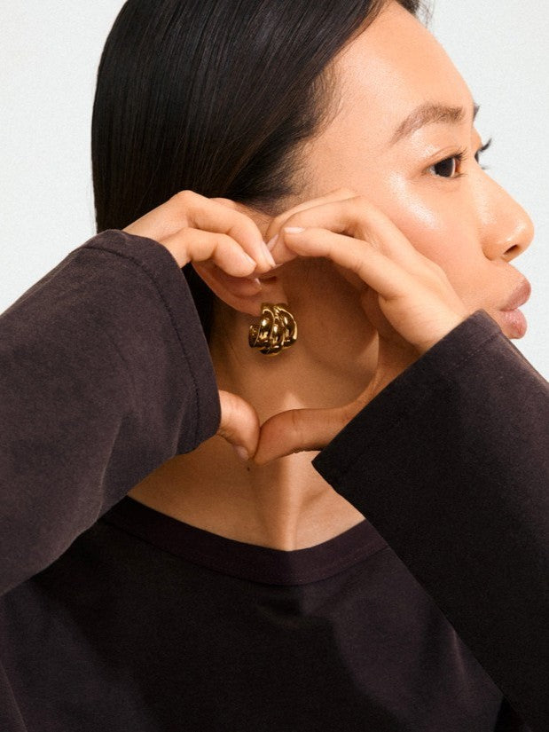 PILGRIM Damia Triple Hoop Earring