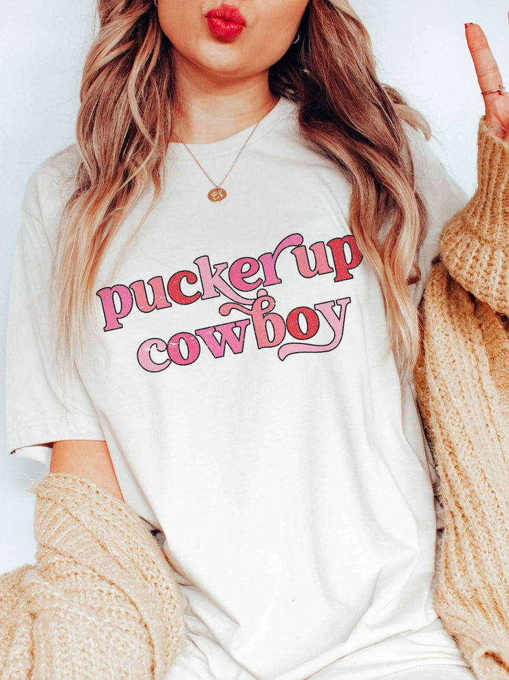27 Pucker Up Cowboy Graphic Tee