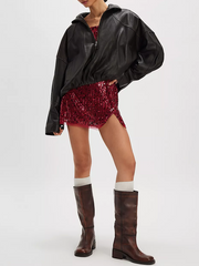 FREE PEOPLE Midnight Kiss Mini Slip Dress