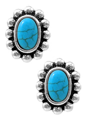 27 Western Concho Stud Earrings