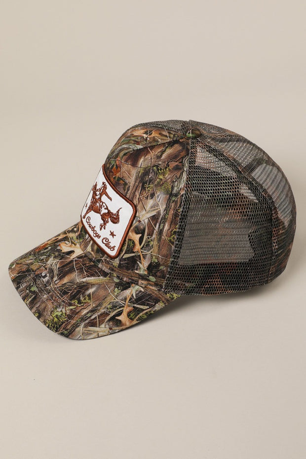 27 Cowboys Club Camo Trucker Hat