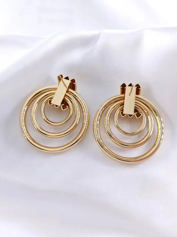 27 Geometric Triple Hoop Earrings