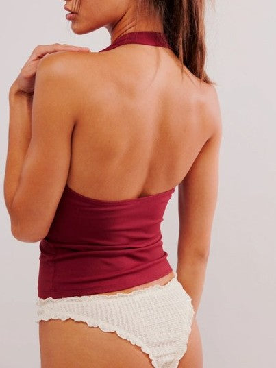 FREE PEOPLE Still Here Halter Cami