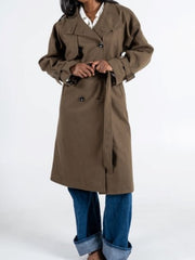 C'EST MOI Double Breasted Trench Coat