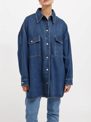 BRUNETTE THE LABEL Shania Oversized Denim Jacket / Shirt Dress