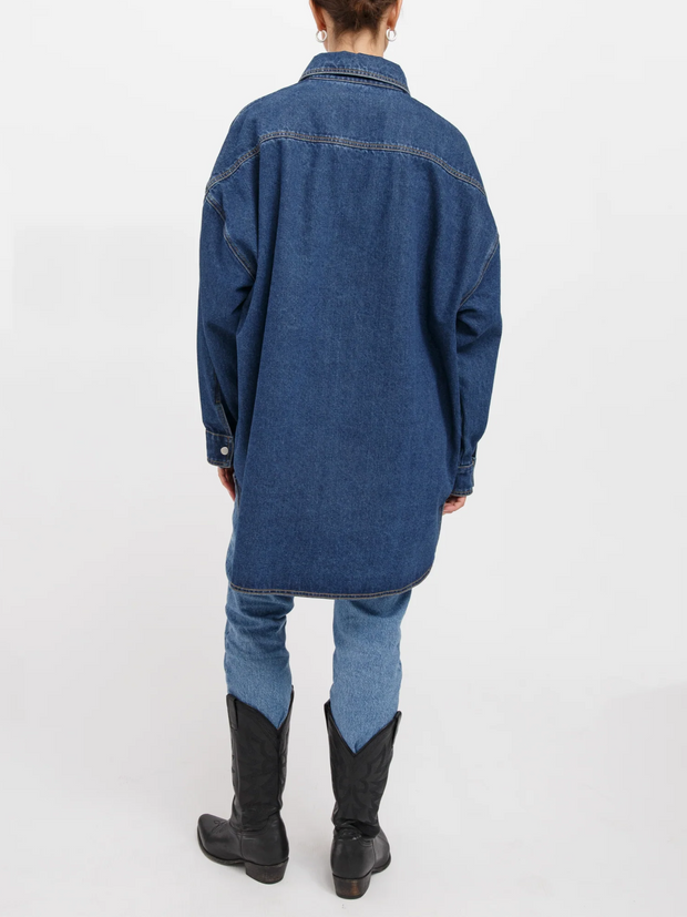 BRUNETTE THE LABEL Shania Oversized Denim Jacket / Shirt Dress