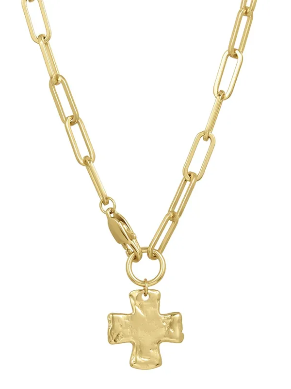 27 Cross Pendant Necklace