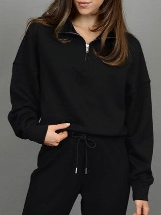 RD STYLE Mailyn Scuba Half Zip Pullover