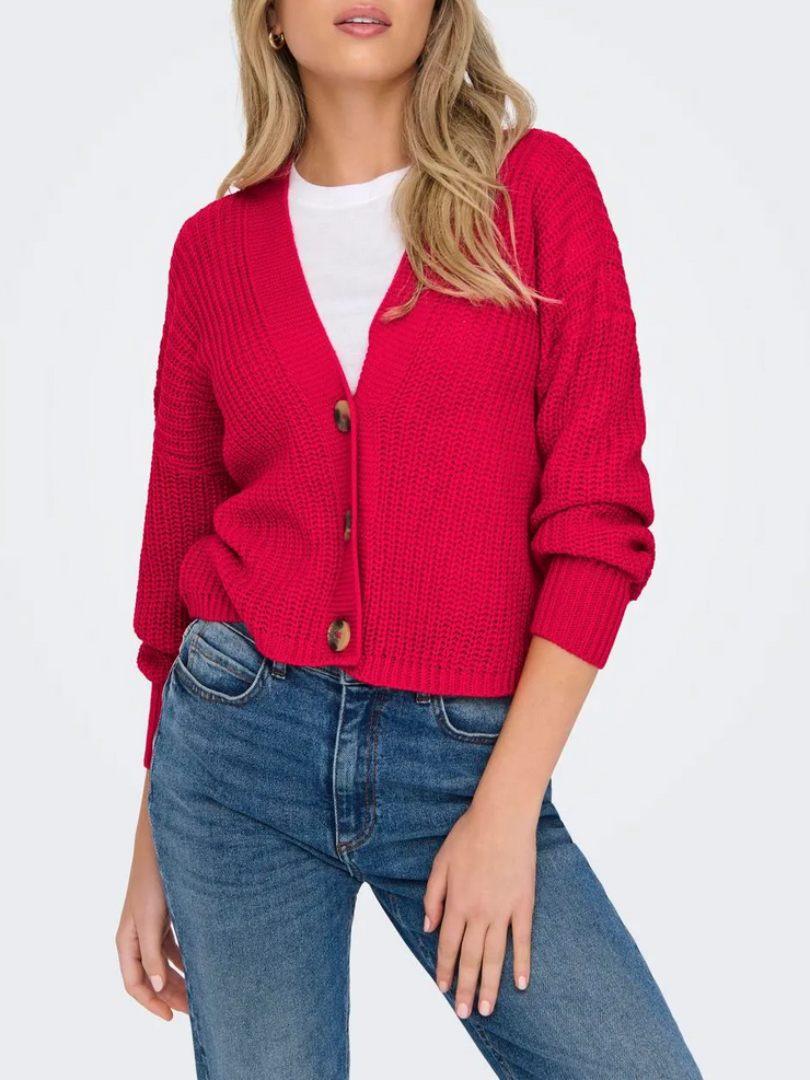 ONLY Carol Knit Button Front Cardigan