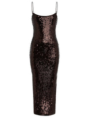 RUNAWAY THE LABEL Anette Sequin Midi Dress