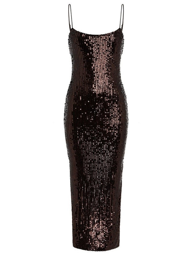 RUNAWAY THE LABEL Anette Sequin Midi Dress