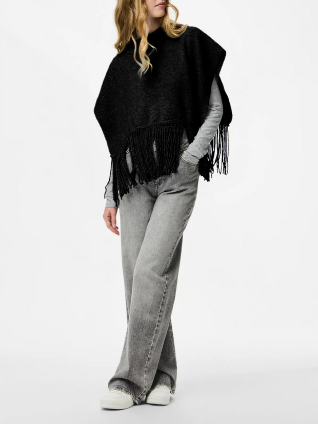 PIECES Julle Fringe Poncho