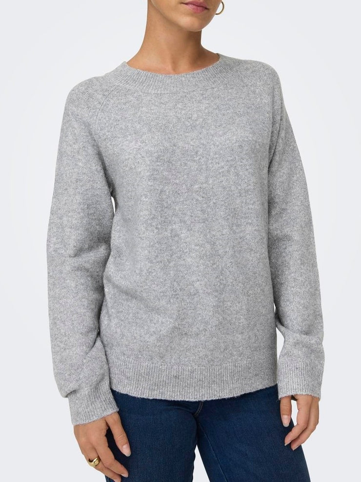 ONLY Rica Knit Crewneck Pullover Sweater