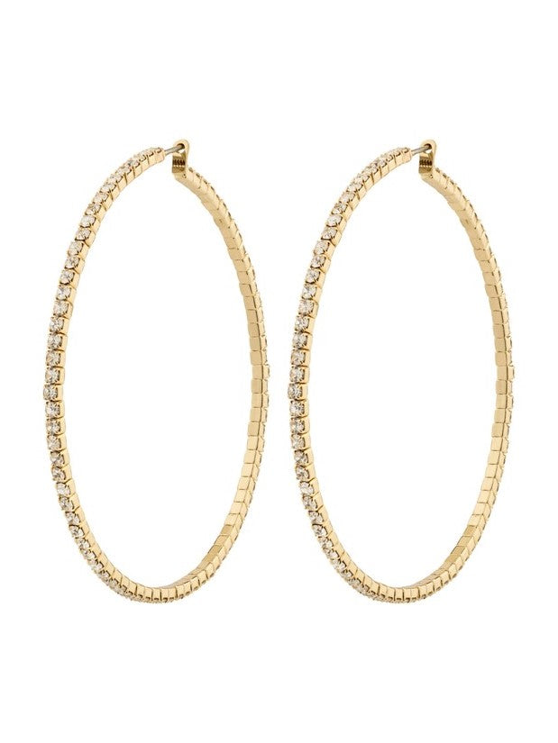 PILGRIM Sidney Crystal Hoop Earrings