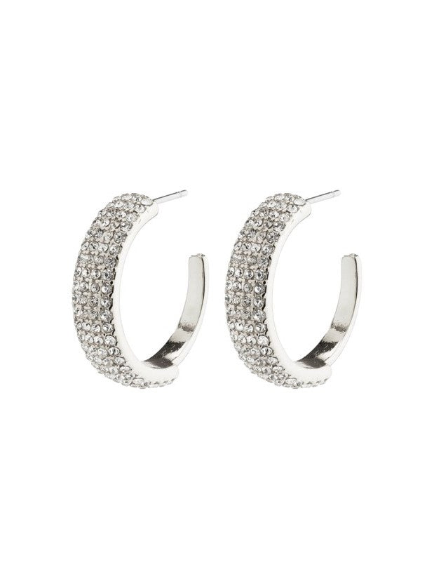 PILGRIM Aspen Crystal Hoop Earrings