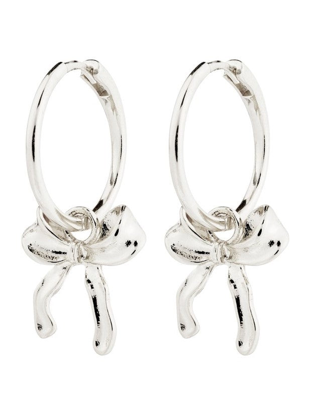 PILGRIM Cassian Bow Hoop Earrings